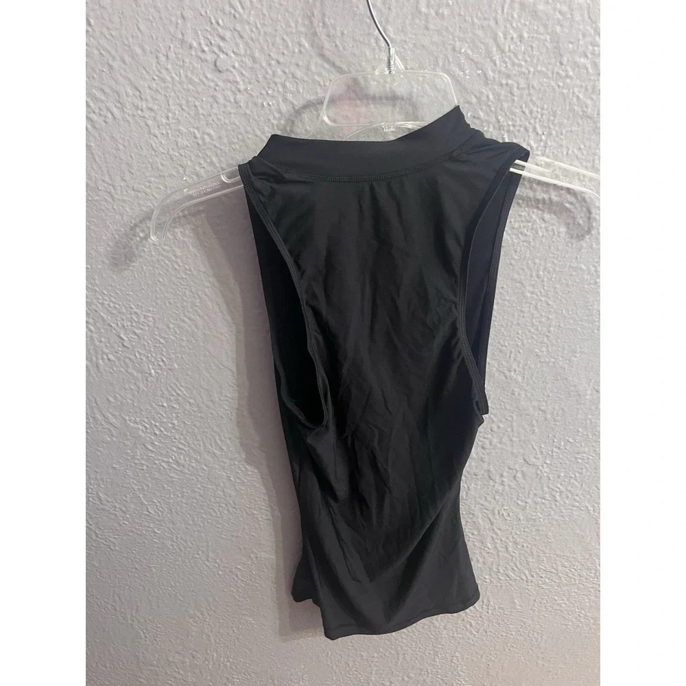 J‎ Crew Womens Swim Rashguard Size XS Black Swim Swimwear